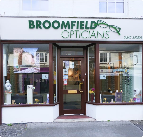 Broomfields Opticians store front