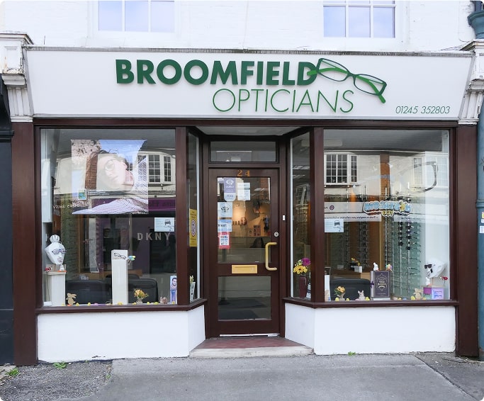 Broomfields Opticians store front